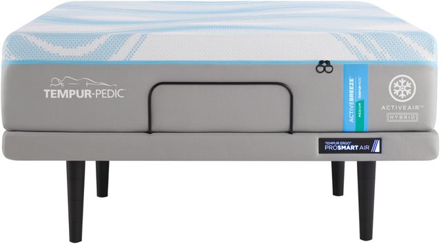 Tempur-Pedic® TEMPUR-ActiveBreeze® 13" Hybrid Medium Tight Top Queen Mattress with Adjustable Air Base-2