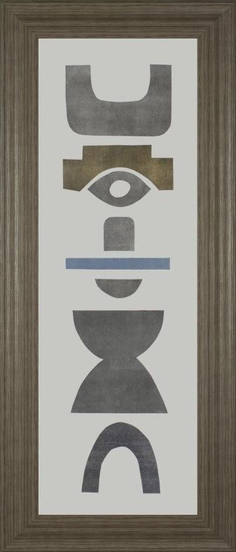 Classy Art Neutral Totems V by Rob Delamater Wall Art-0