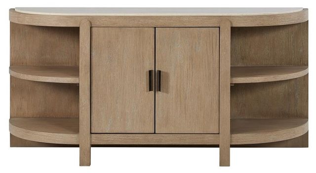 Bernards Trilogy Toffee Curved 2-Door Console Table-2