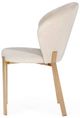 VIG Furniture Modrest Nadia 2-Piece Beige/Rosegold Velvet Dining Chair Set-2