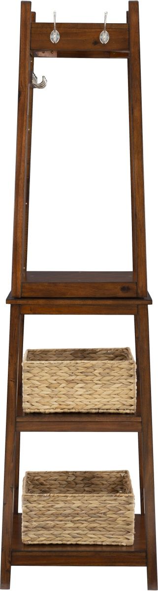 Powell® Jalen Cherry Rotating Coat Rack-3