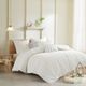 Olliix by Urban Habitat Ivory Twin/Twin XL Brooklyn Cotton Jacquard Comforter Set-5