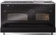 Ilve® Nostalgie II Series 60" Glossy Black Pro Style Dual Fuel Range-4