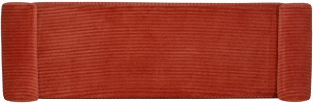 Linon Lollie Rust Corduroy Bench-4
