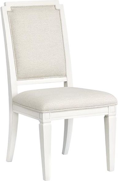 Magnussen Home® Willowbrook Egg Shell White/Natural Dining Side Chair with Upholstered Seat and Back-0