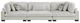 Homelegance® Tinley 3-Piece Beige Modular Sectional Sofa-2