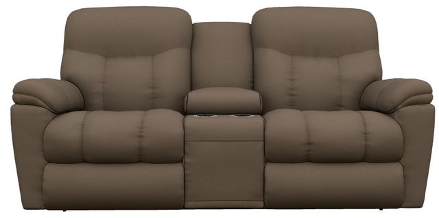 La-Z-Boy® Morrison Cappuccino Power Reclining Loveseat with Console, Headrest, and Lumbar-1
