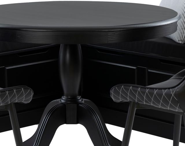 Linon Norah August 5-Piece Black Nook Dining Set with Cushion Set-2