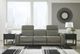 Signature Design by Ashley® Correze 3-Piece Gray Power Reclining Sectional Sofa-5