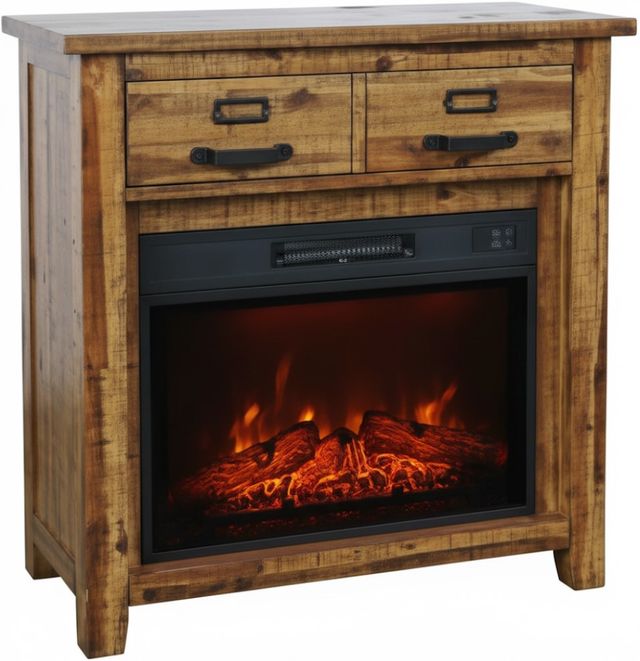 Jofran Inc. Cannon Valley Brown 32" Fireplace-0