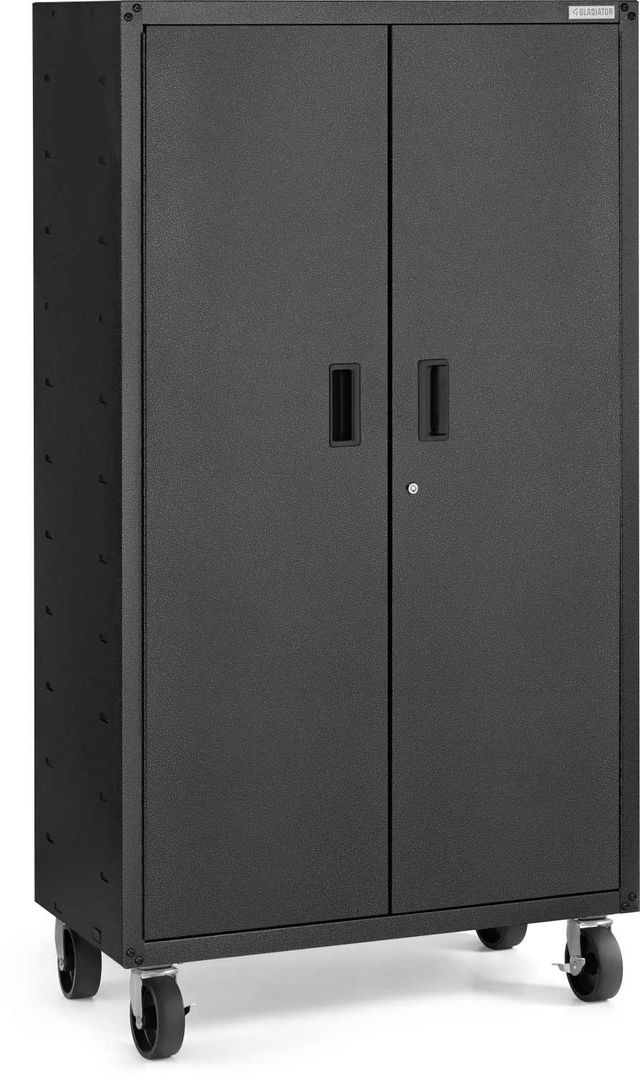 Gladiator® Smooth Hammered Granite Ready-to-Assemble Mobile Storage Cabinet-2