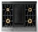 Viking® 7 Series 36" Damascus Gray Pro Style Dual Fuel Range-4