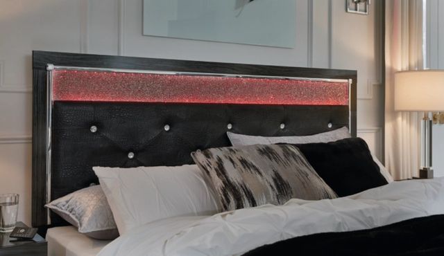 Signature Design by Ashley® Kaydell Black King Upholstered Panel Storage Bed-3