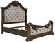 Signature Design by Ashley® Maylee Beige/Dark Brown King Upholstered Panel Bed-3