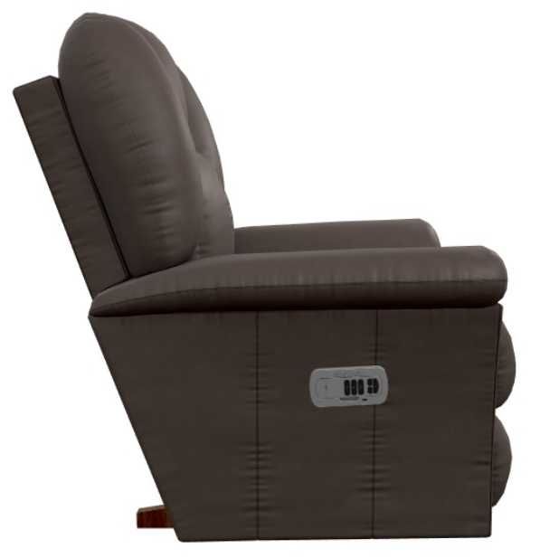 La-Z-Boy® Jasper Umber Leather Power Rocking Recliner with Headrest-3