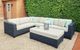 Enclover Trillium 4-Piece Black/White Sectional Set-5