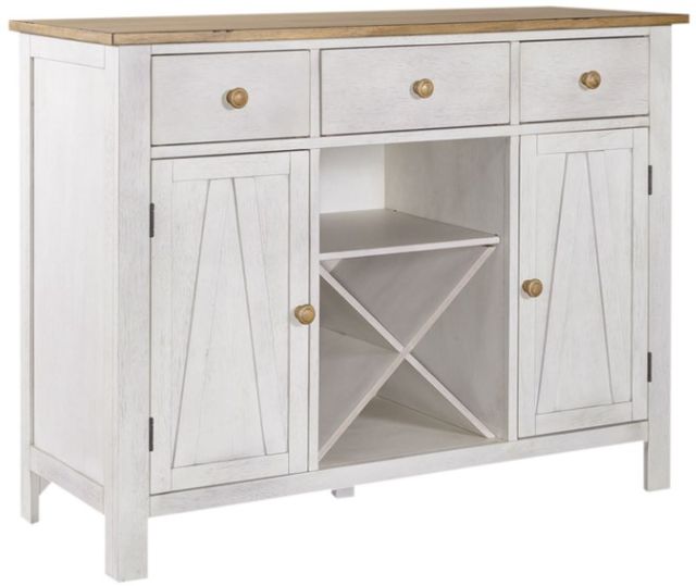 Liberty Furniture Lindsey Farm Sandstone/Weathered White Server-0
