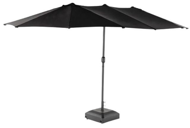Transformer Table Transformer Black Aluminum/Fabric Outdoor Patio Umbrella-0