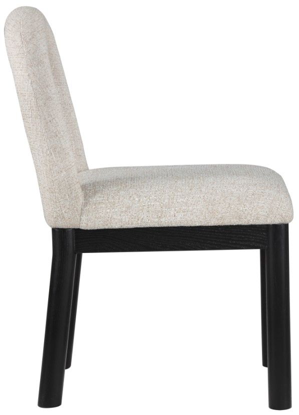 Meridian Furniture Conrad Beige/Black Upholstered Dining Chair-2