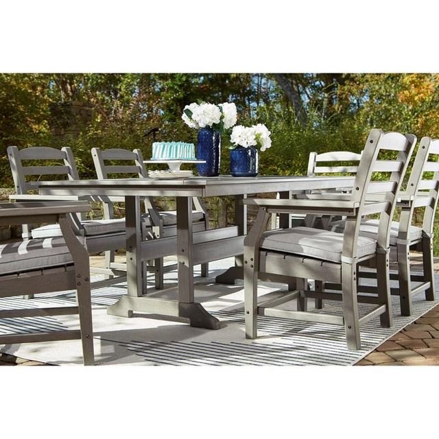 Signature Design by Ashley® Visola Grey Outdoor Dining Table-9