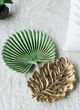 A & B Home Green Leaf Large Decorative Plate-4