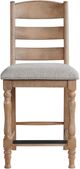 Intercon Highland Gray/Rustic Sandwash Ladder Back Stool-2