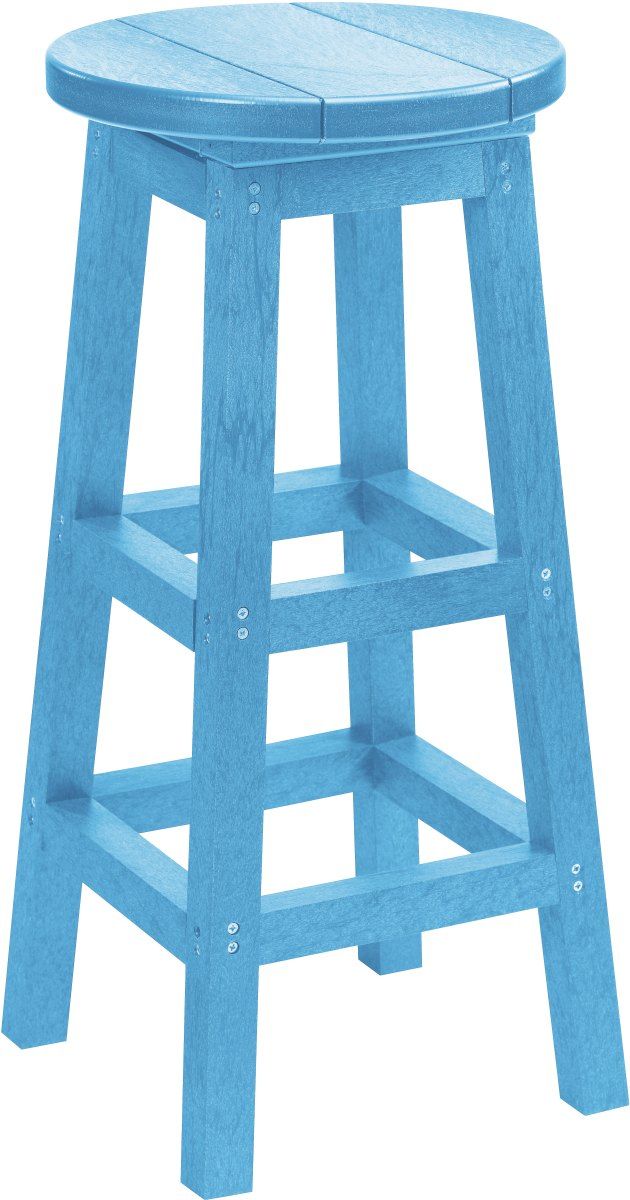 C.R. Plastic Generation Line Sky Blue 30" Bar Stool-0