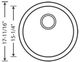 Blanco® Rondo White Round Bar Sink-3