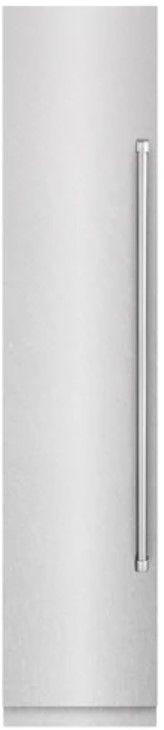 ZLINE 18 in. 8.6 Cu. Ft. Left Hinge Column Freezer in Satin Stainless Steel with Graphite Gray Interior-0