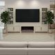Legends Home The Cove Khaki Modular Fireplace Cabinet-1