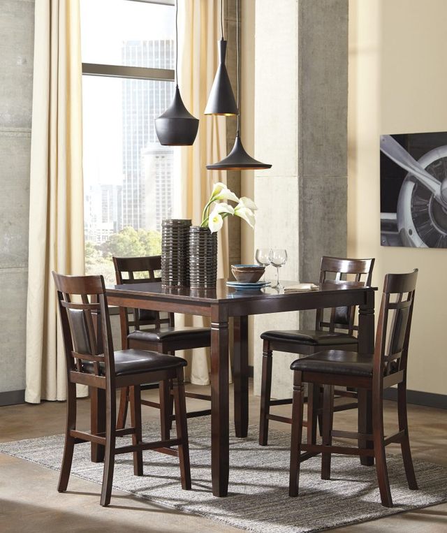 Signature Design by Ashley® Bennox 5-Piece Brown Counter Height Dining Set-3
