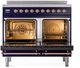 Ilve® Nostalgie II Series 40" Midnight Blue Pro Style Induction Range-1