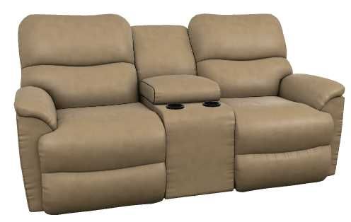 La-Z-Boy® Trouper Silt Manual Reclining Loveseat with Console-0