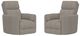 Parker House® Radius 2-Piece Burlap Manual Swivel Recliner Set-0