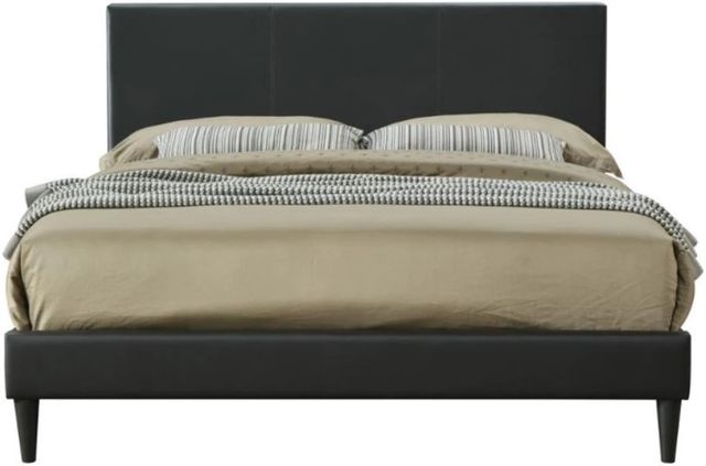 Bernards Chana Black Twin Upholstered Panel Bed-1