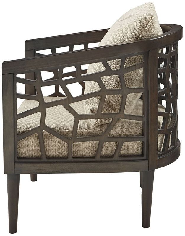 Olliix by INK+IVY Tan Crackle Accent Chair-2