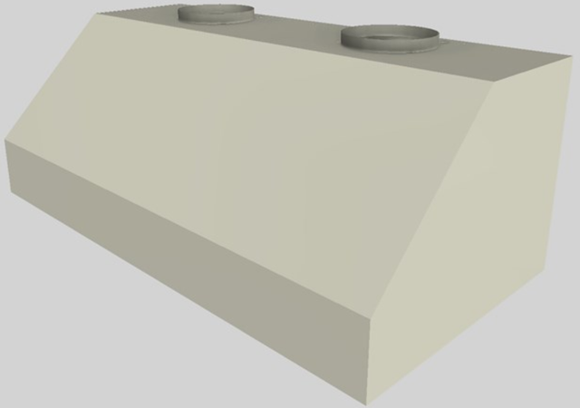 Vent-A-Hood® 48" Biscuit Wall Mounted Range Hood-3