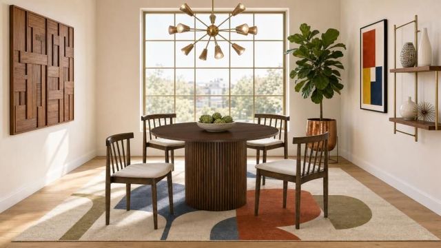 Coaster® Hamlyn Walnut Dining Table-4