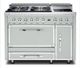 Viking® Tuscany 48" Arctic Grey Dual Fuel Pro-Style Dual Fuel Natural Gas Range-0