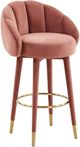 TOV Furniture Myla Salmon Swivel Bar Stool-0