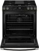 GE® 600 Series 30" Black Slate Slide In Gas Range-1