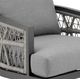 Armen Living Zella 3-Piece Charcoal/Light Gray Aluminum Outdoor Conversation Set-3