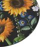 A & B Home Multi-Colored Plastic Sunflower Print Charger Plate-1