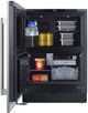 Summit 24" 3.2 Cu. Ft. Stainless Steel Under Counter Refrigerator Freezer-4