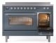 Ilve® Nostalgie II Series 48" Blue Grey Pro Style Induction Range-3