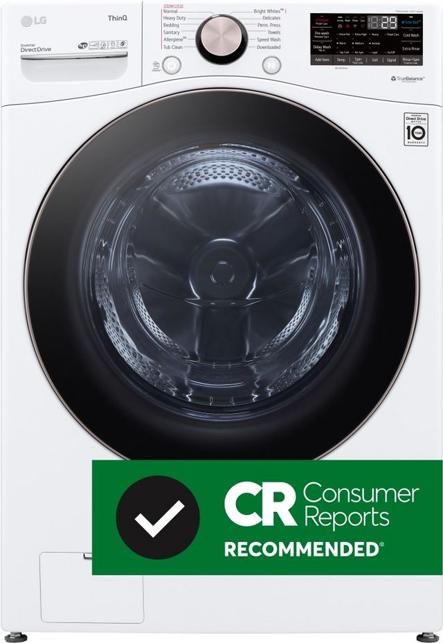 LG 4.5 Cu. Ft. White Front Load Washer-2