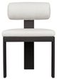 Uttermost® Uttermost® Bolster Oyster White Aluminum Indoor-Outdoor Dining Chair with Cushion-3