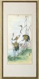 Stylecraft Dann Foley Lifestyle Oriental Cranes I Black/Green/White Wall Art-0