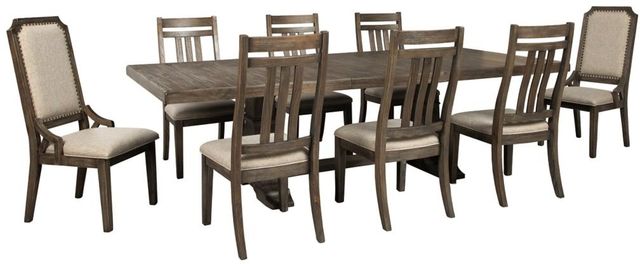 Signature Design by Ashley® Wyndahl 9-Piece Rustic Brown Dining Set-0