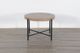Sunny Designs™ Weathered Brown Round End Table with Black Metal Base -2